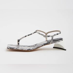Tibi Georgia snakeskin sandals